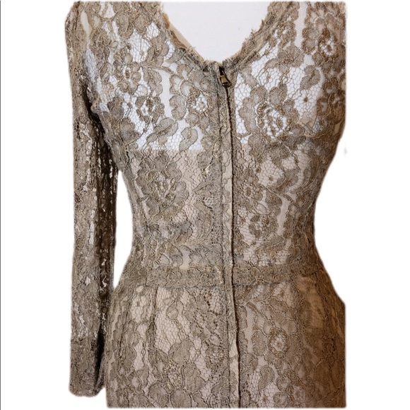 Dolce & Gabbana Olive Lace Dress Size 42 - Picture 8 of 8